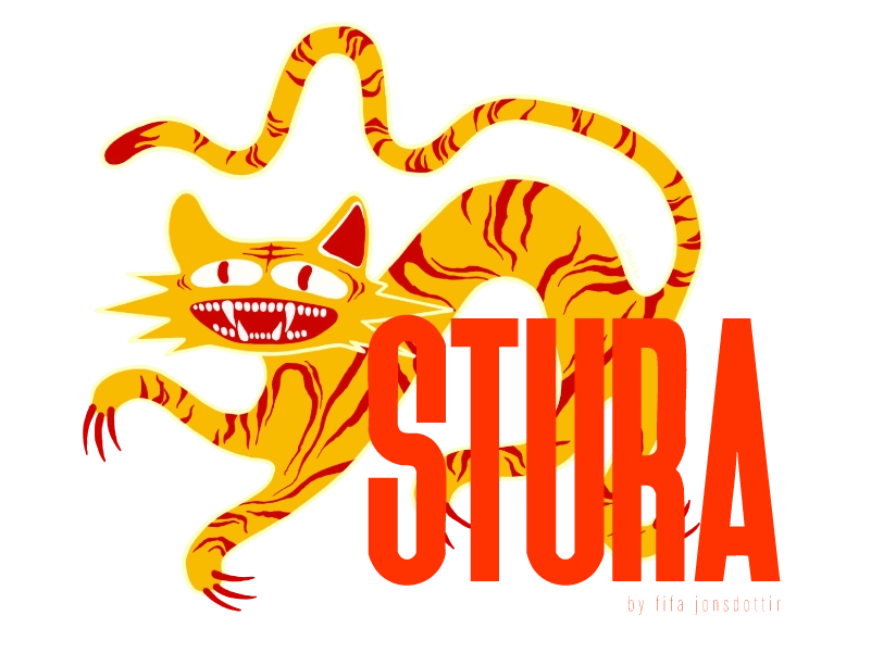 tiger artwork with the stura logo